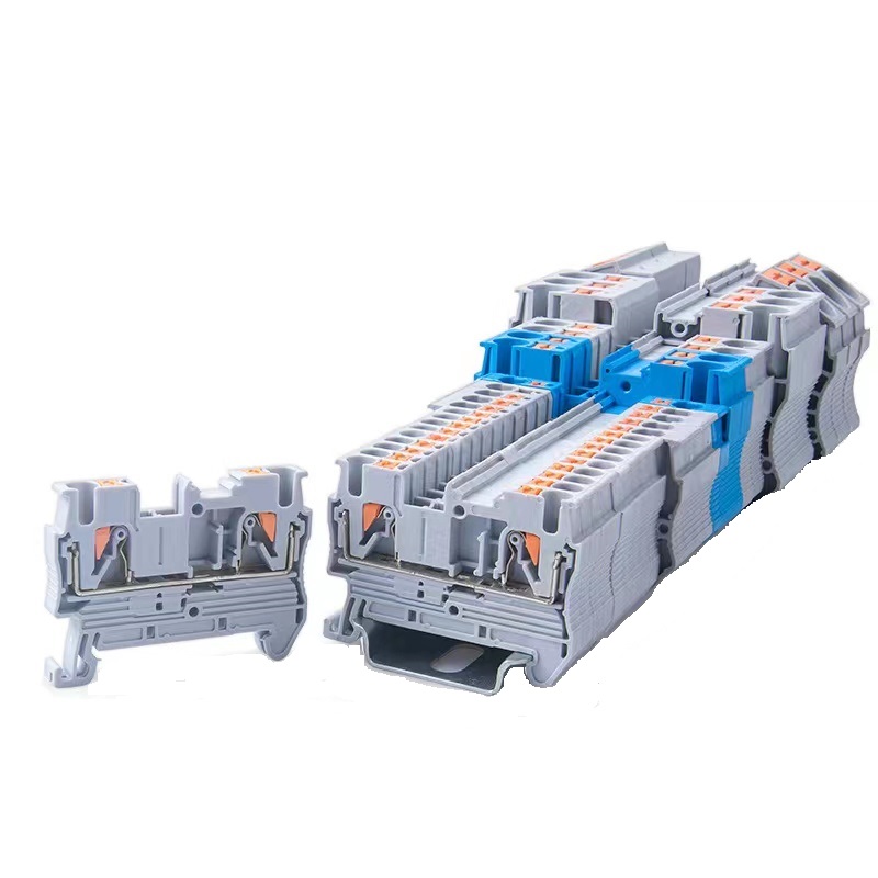 Đẩy vào khối đầu cuối đường ray DIN