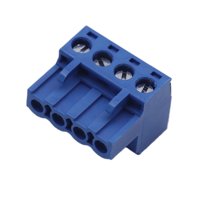 Khối đầu cuối cho vỏ bọc đường ray Din Màu xanh 4P