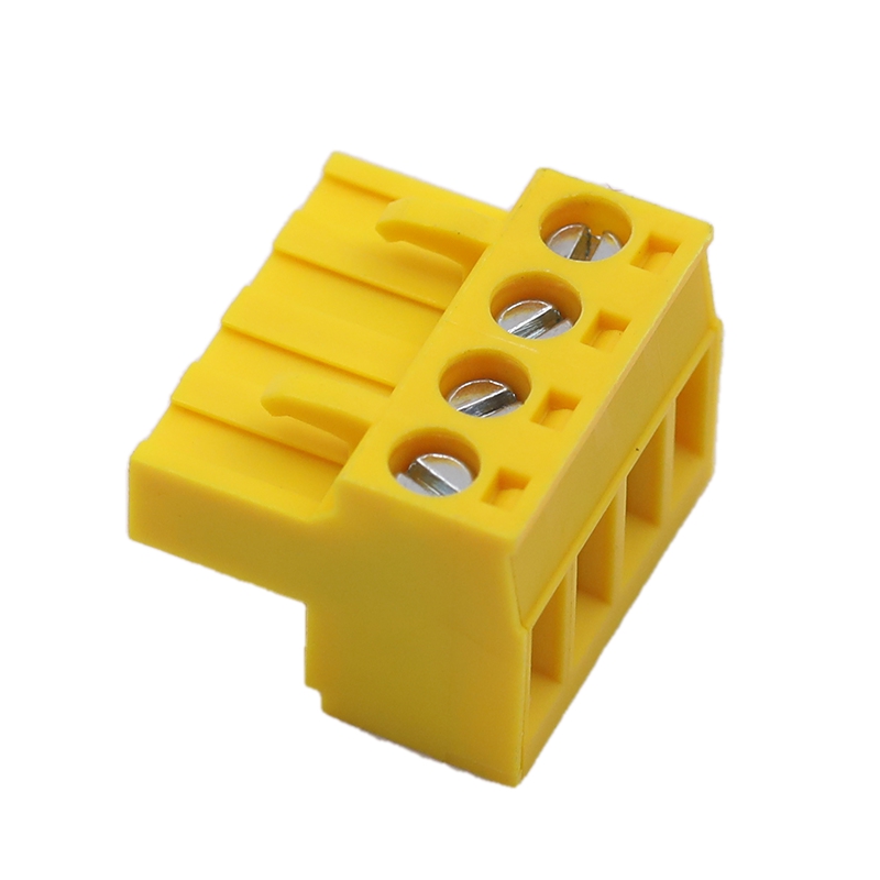 Khối đầu cuối cho vỏ bọc đường ray Din Màu vàng 4P